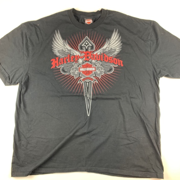 🎉SOLD🎉Harley Davidson 4XL Angel Wings T Shirt - Picture 1 of 8